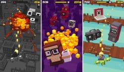 Shooty Skies Android, ein einzigartiges Crossy Road Shooter-Spiel