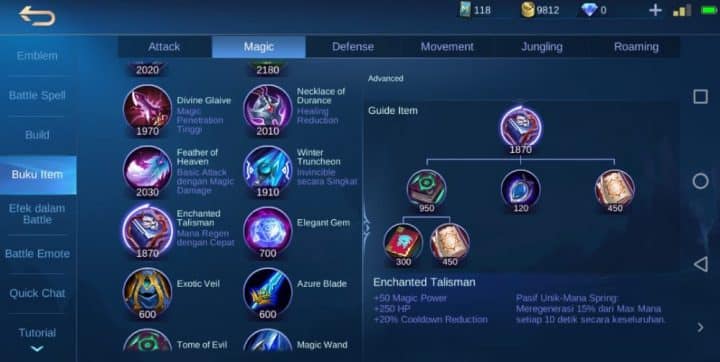 Item Mobile Legends Paling Banyak Digunakan