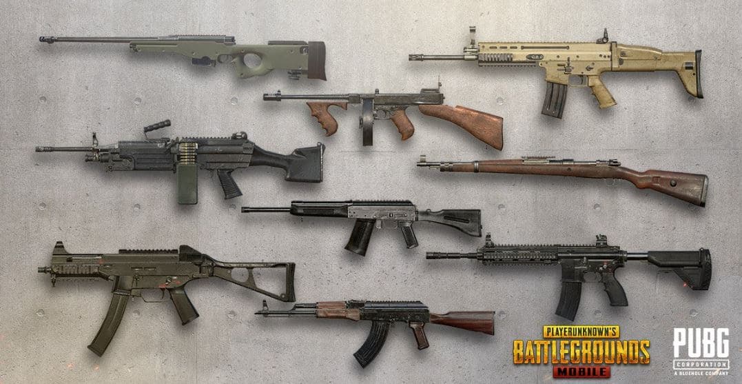 Best Weapons For PUBG Mobile