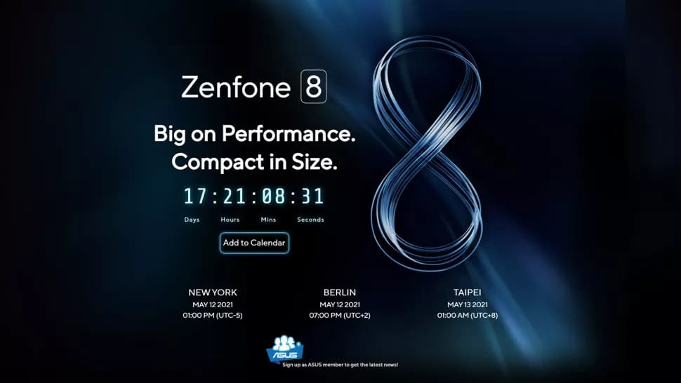 Asus Zenfone 8 Launch Date