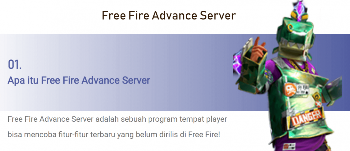Senjata Baru Free Fire Advance Server