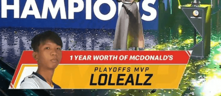 Eat Free McD 作为 MPL MY Season 7 MVP 季后赛奖