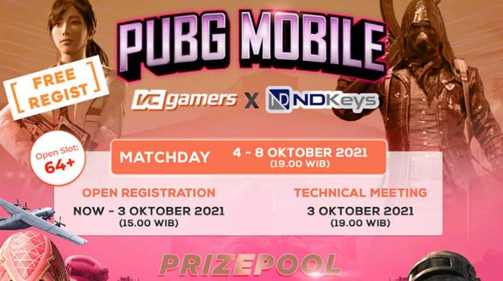 VCGamers x NDKeys：PUBGM 在线锦标赛 2021