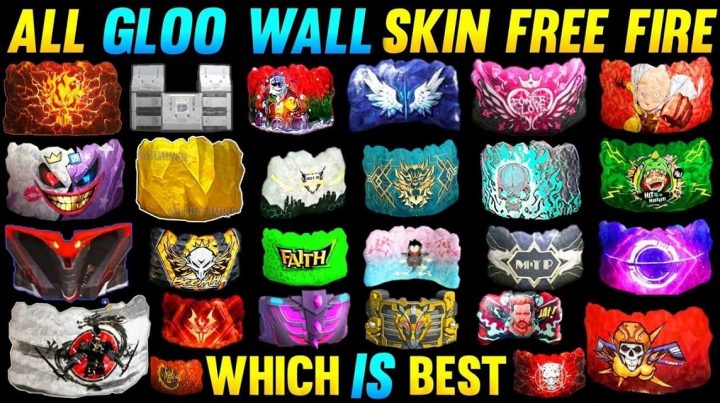 5 Free Gloo Wall Skins on Free Fire Released in 2021