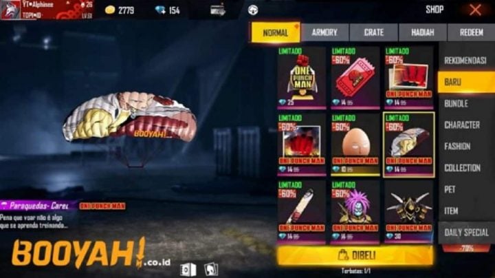 5 Skin Parasut Terbaik di Free Fire Max 2021