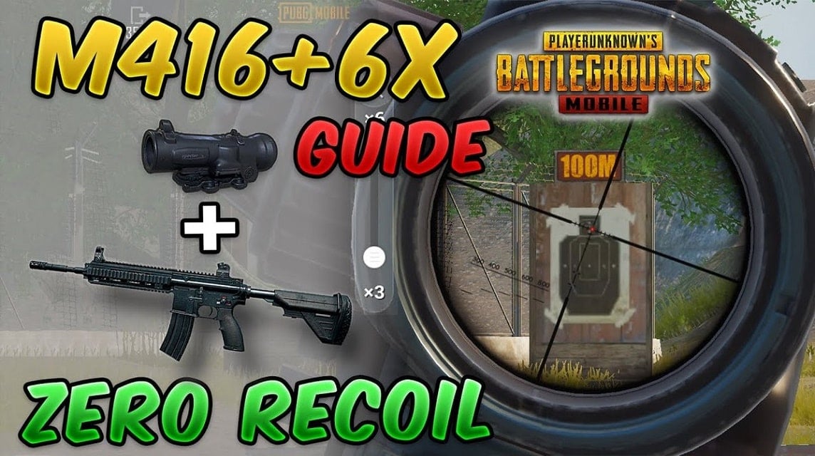 Combo M416 と Scope 6x の Pubg 感度設定