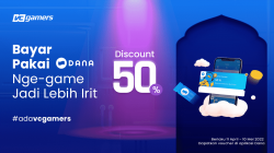 Hurry up and check DANA Deals, Buy a VCGamers Voucher with a 50% Discount!