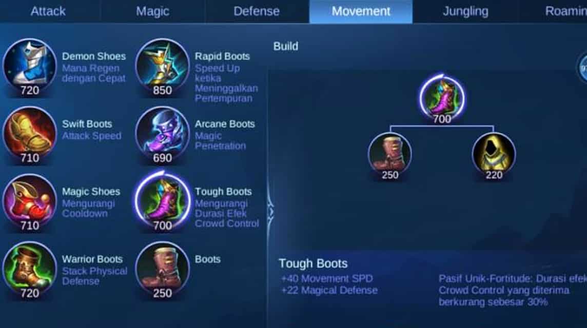 Tough Boots okay Mobile Legends 鞋子