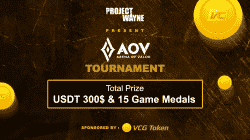 Supported by VCGamers, Project Wayne's AOV Tournament Rewards Crypto Assets