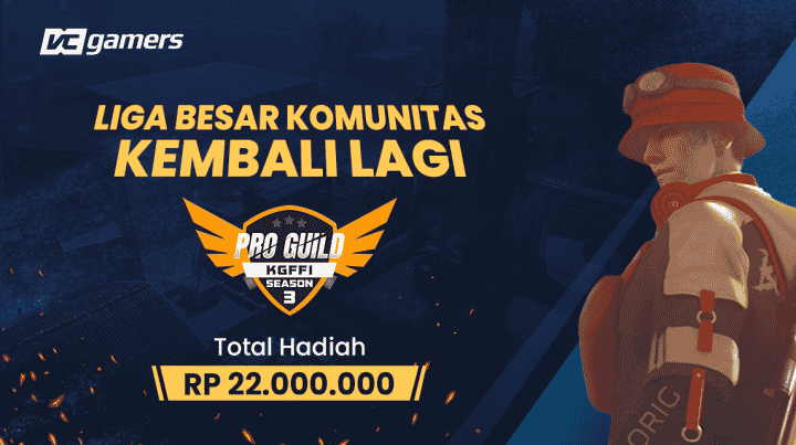 VCGamers Jadi Sponsor Turnamen Pro Guild KGFFI Season 3