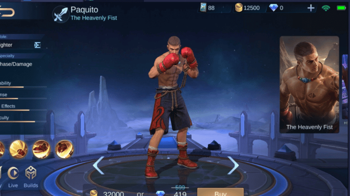 Paquito Skin Collection, Mobile Legends Reliable Fighter!