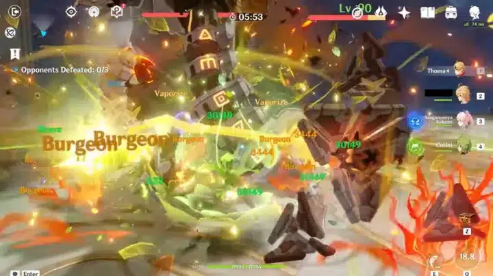 Burgeon Genshin Impact Team の DPS の推奨事項