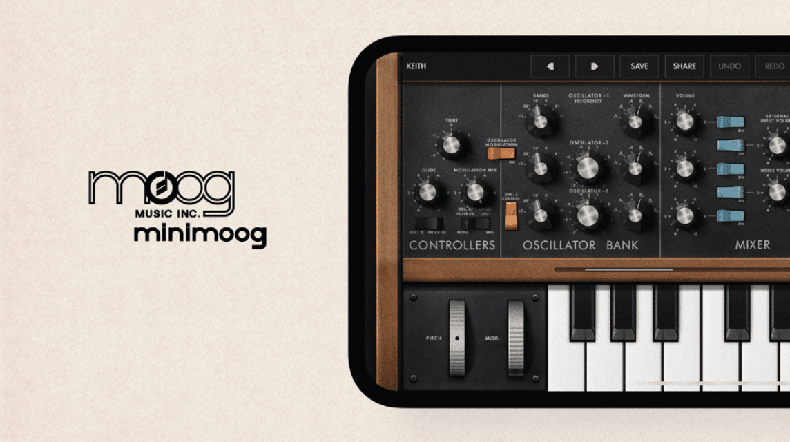 The Minimoog Music Production App