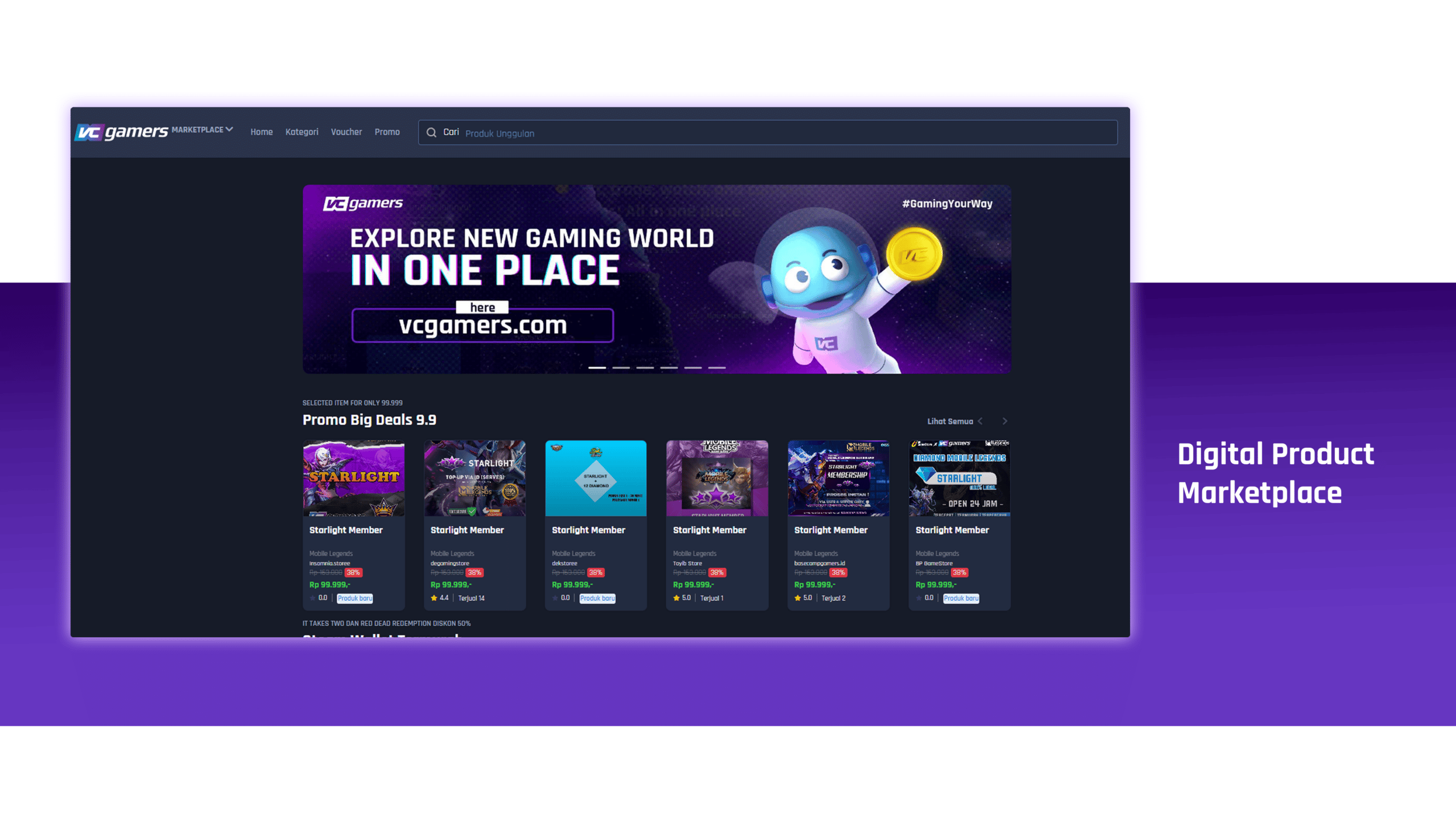 VCGamers Marketplace